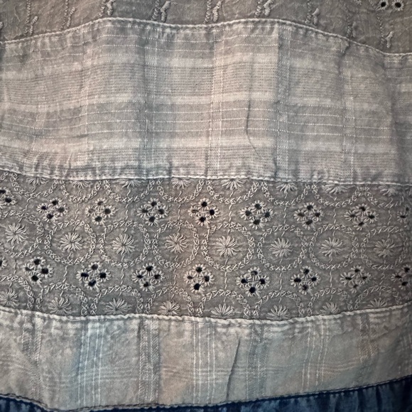 Boho Boutique Cropped Denim Button Top/Jacket Size L NWT - Picture 10 of 12